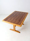 vintage wooden trestle table