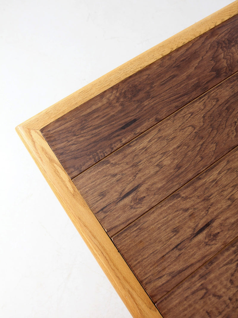 vintage wooden trestle table