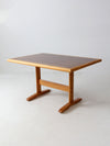 vintage wooden trestle table