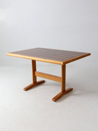 vintage wooden trestle table