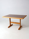 vintage wooden trestle table