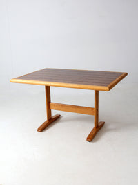 vintage wooden trestle table