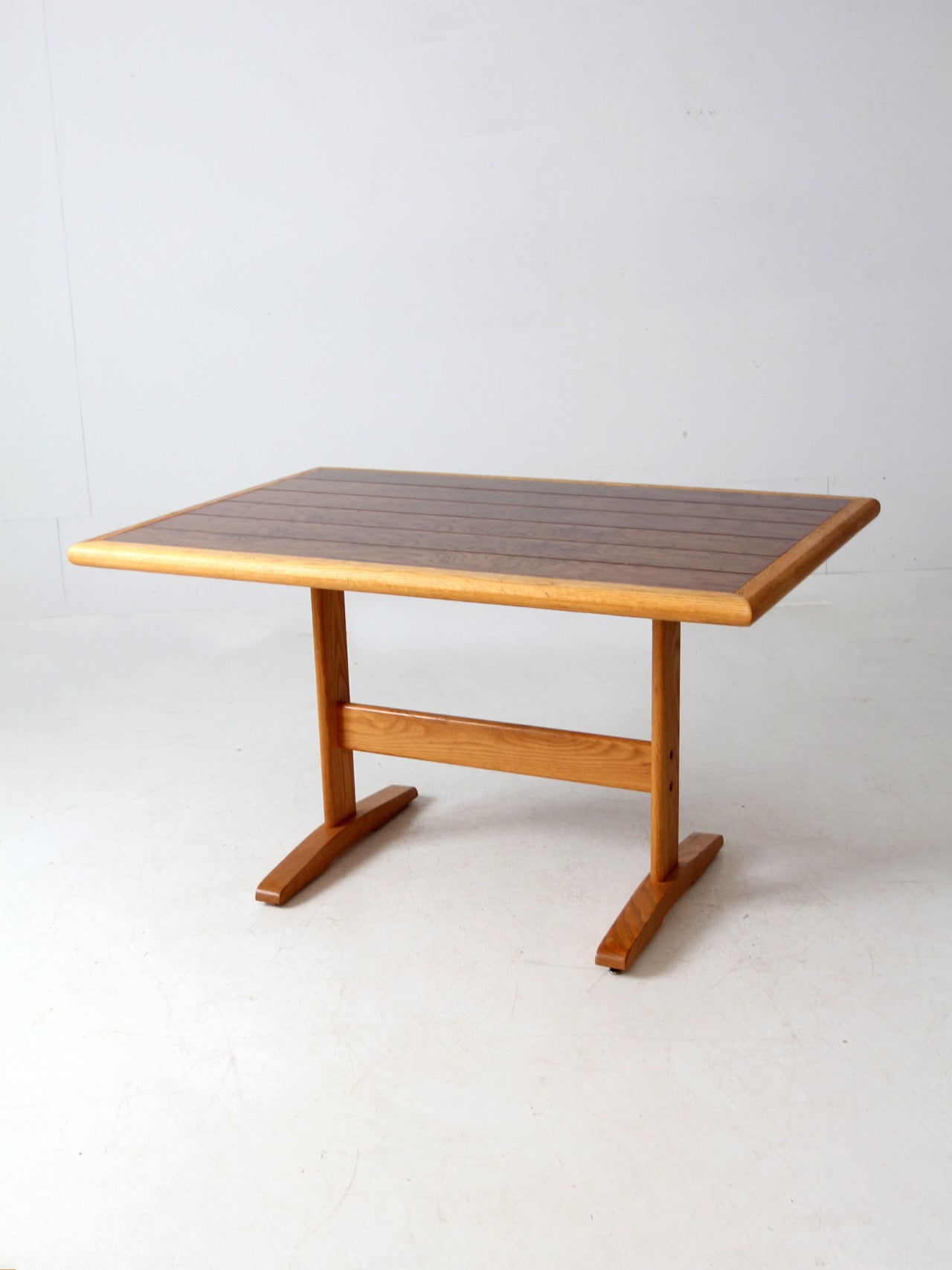 vintage wooden trestle table