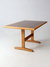 vintage wooden trestle table