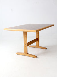 vintage wooden trestle table