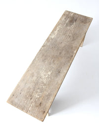 antique primitive wood farmhouse bench