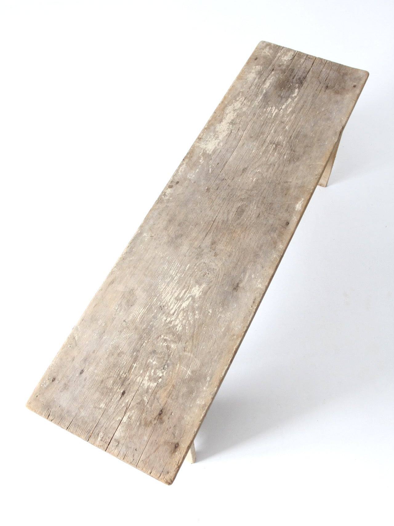 antique primitive wood farmhouse bench