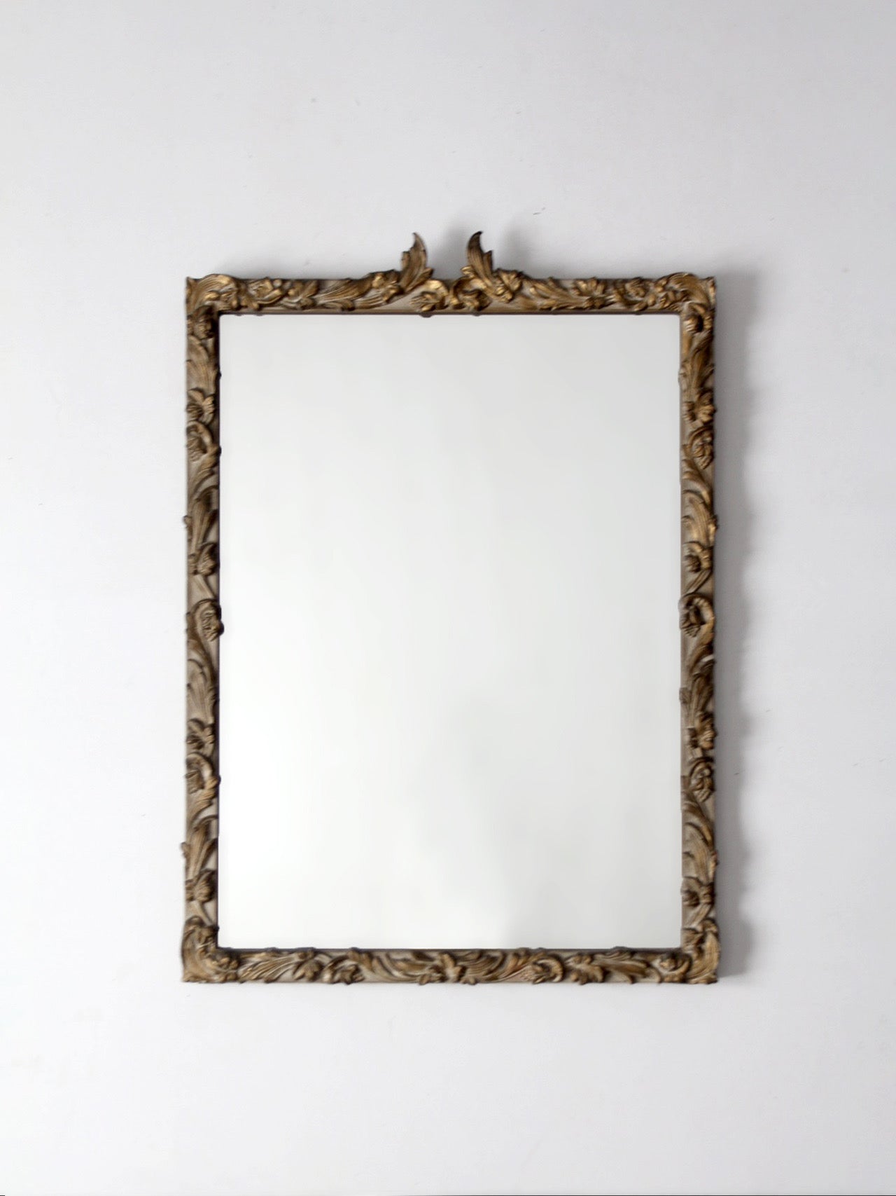 antique Louis XV style gilt gold wall mirror