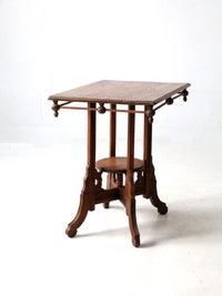 antique Victorian Eastlake side table