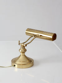 vintage 1970s brass adjustable banker’s desk lamp
