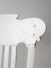 antique white wood rocking chair