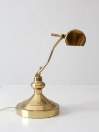 vintage 1970s brass adjustable banker’s desk lamp