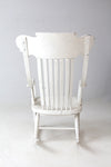 antique white wood rocking chair