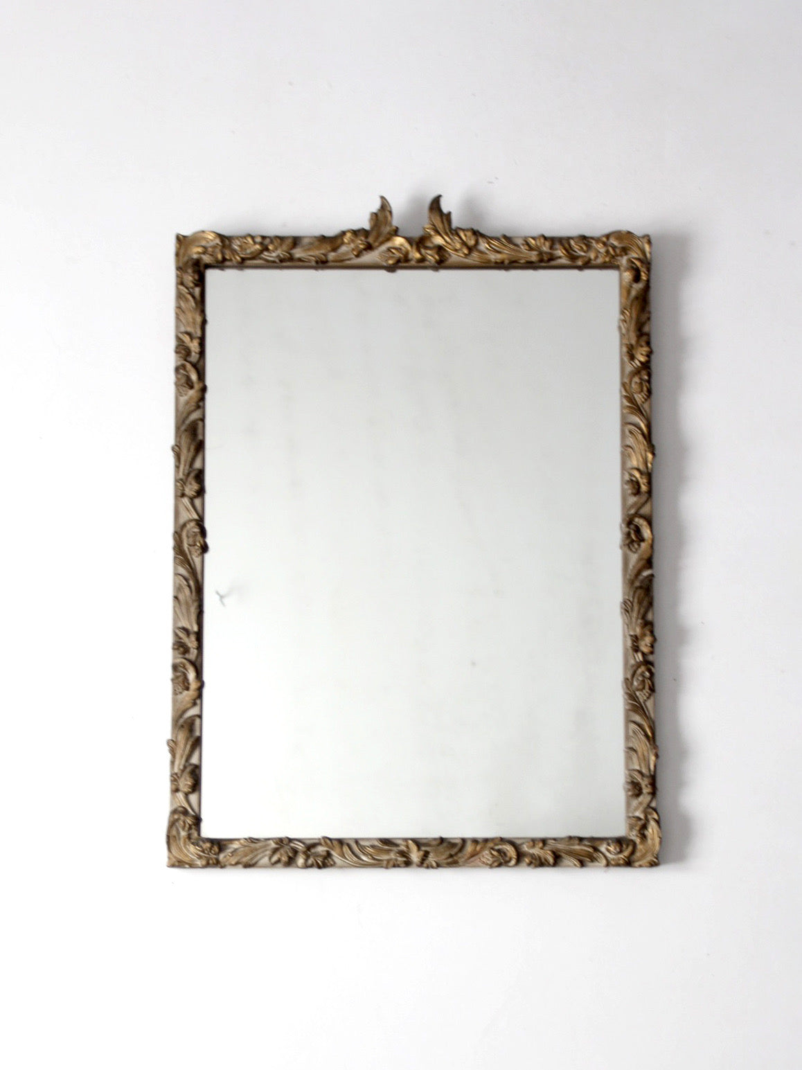 antique Louis XV style gilt gold wall mirror