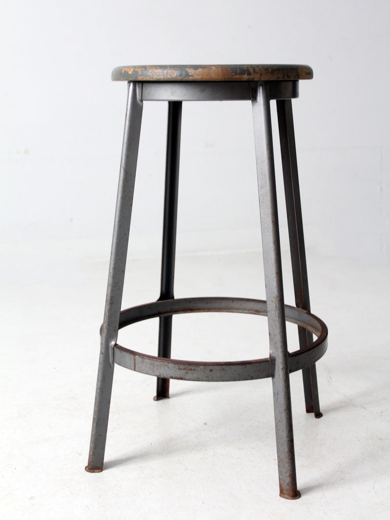 vintage industrial stool