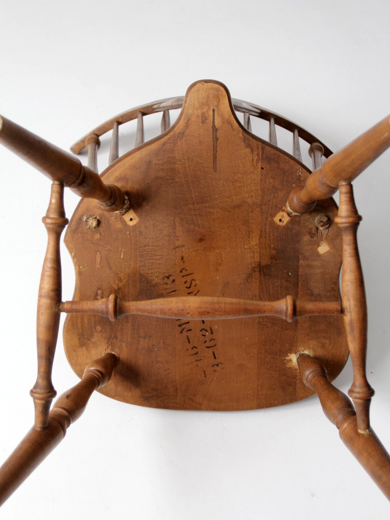 mid-century brace back Windsor chair