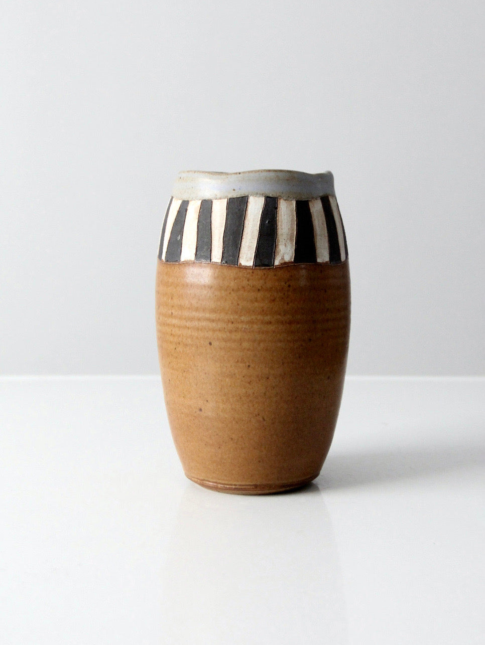 vintage handmade studio pottery vase