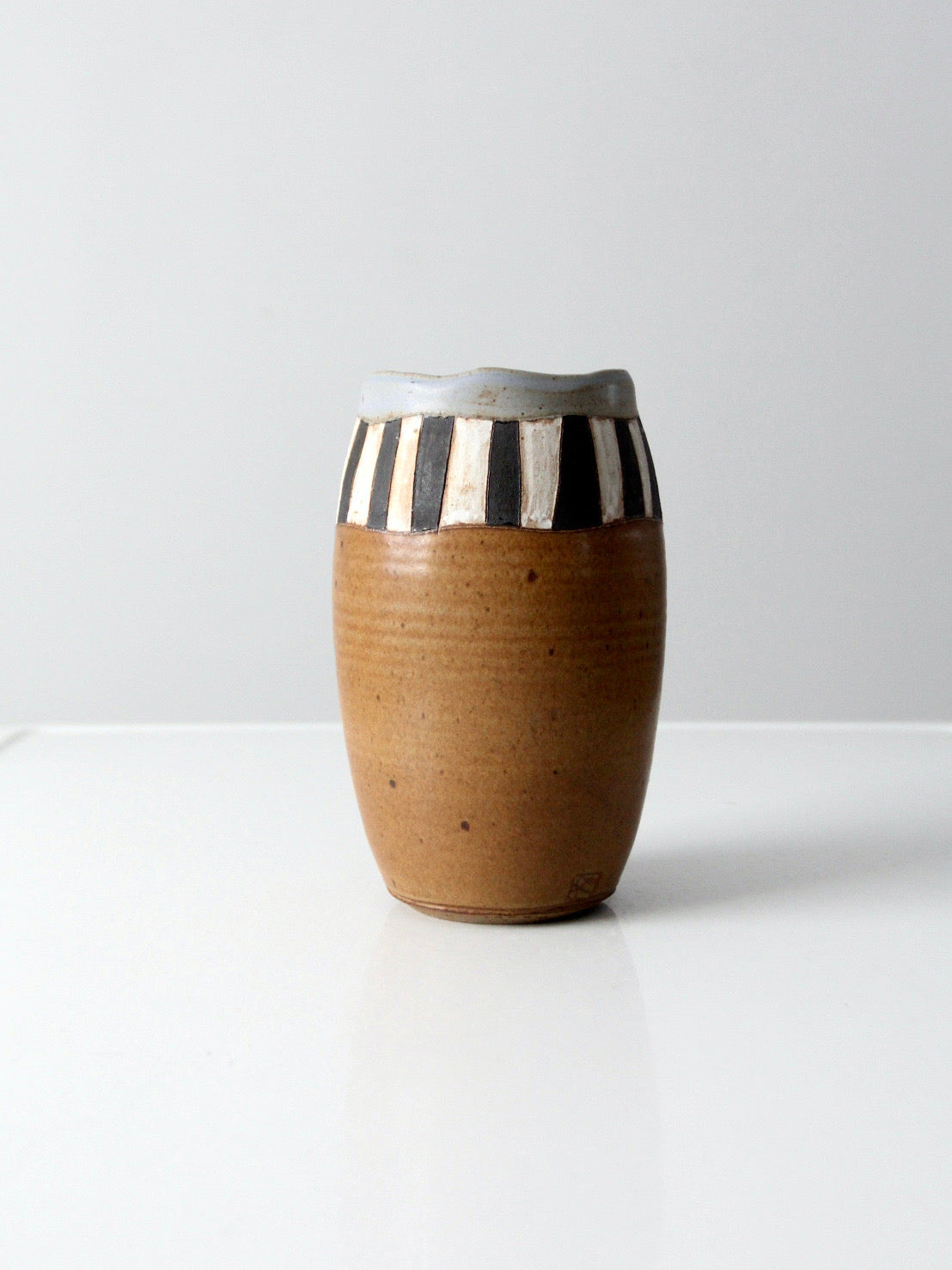vintage handmade studio pottery vase