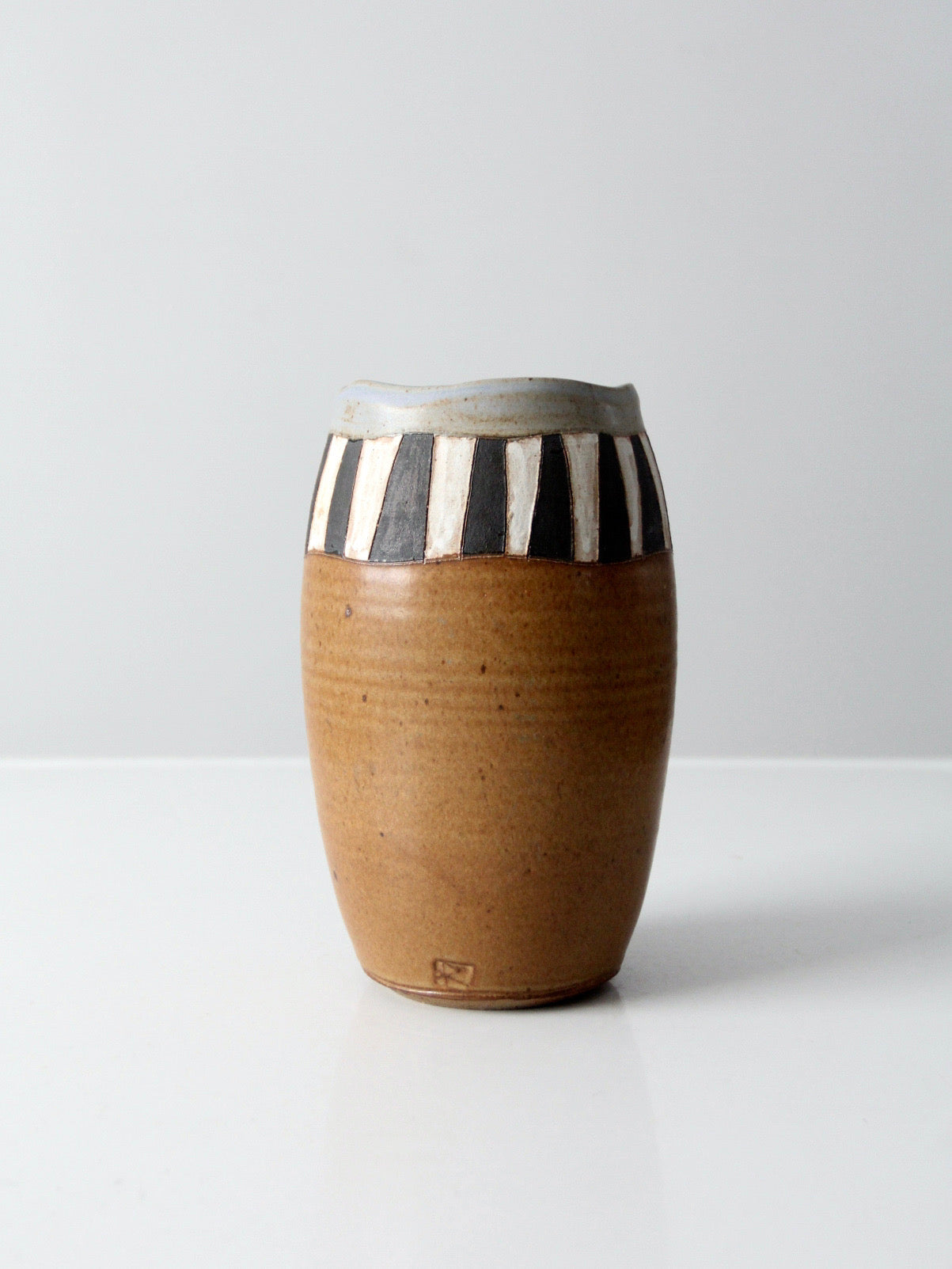 vintage handmade studio pottery vase