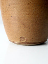 vintage handmade studio pottery vase