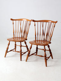 vintage Windsor dining chairs pair