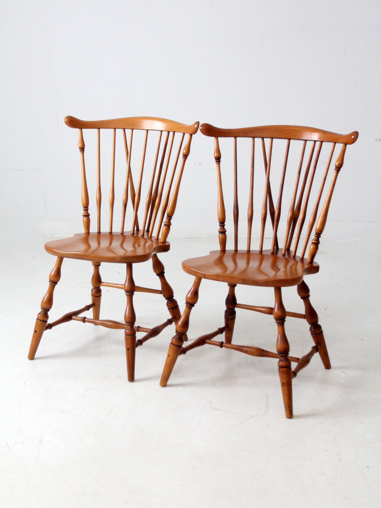 vintage Windsor dining chairs pair