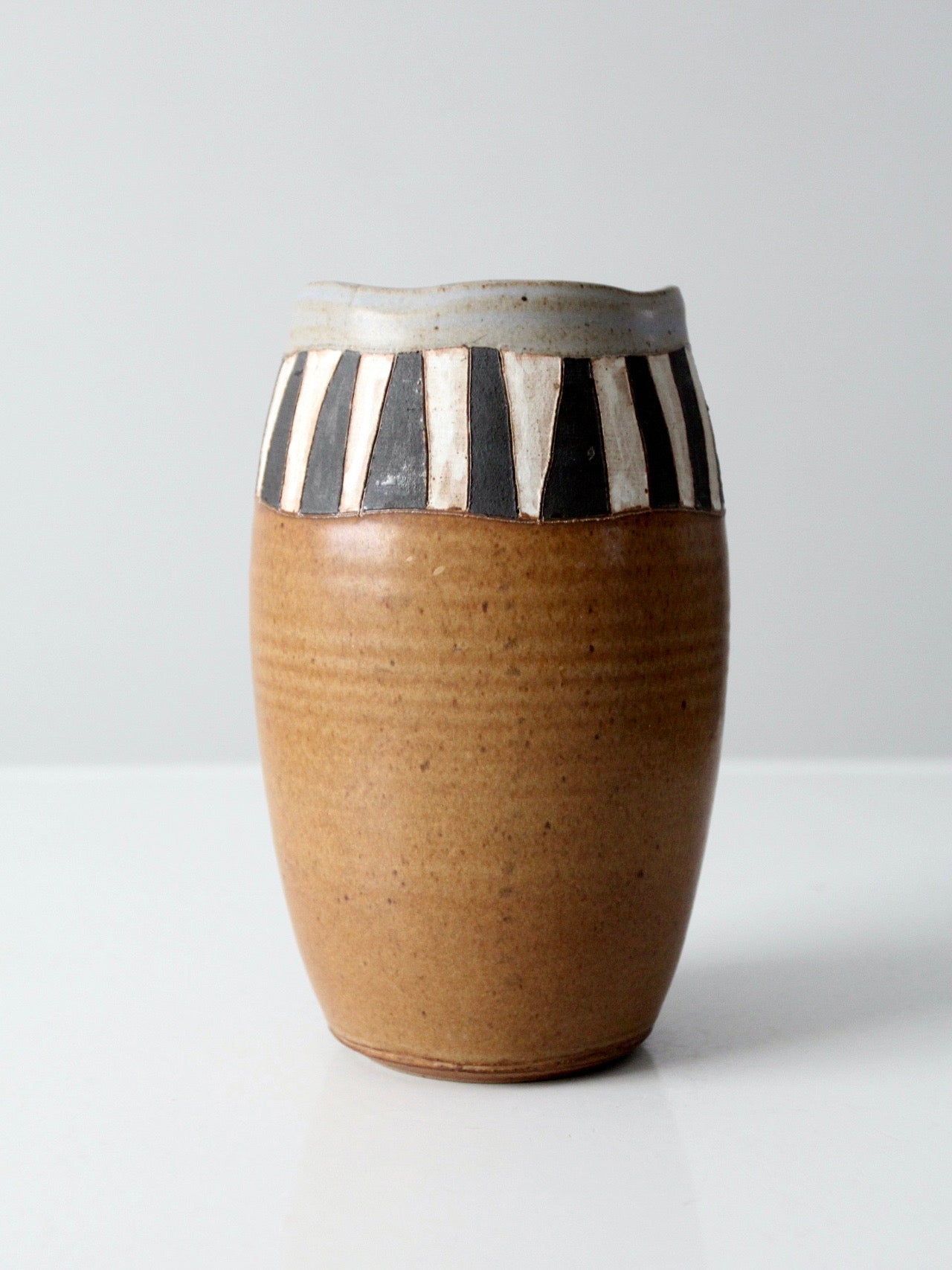 vintage handmade studio pottery vase