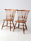 vintage Windsor dining chairs pair