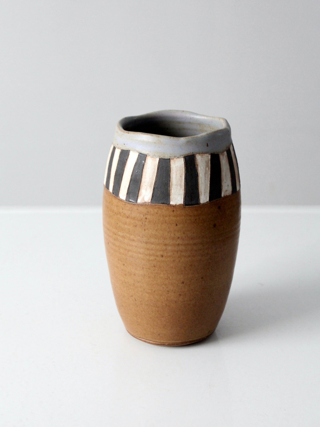 vintage handmade studio pottery vase