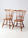 vintage Windsor dining chairs pair