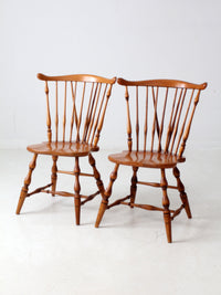 vintage Windsor dining chairs pair