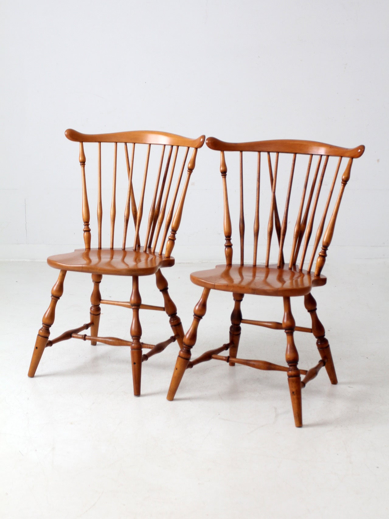 vintage Windsor dining chairs pair