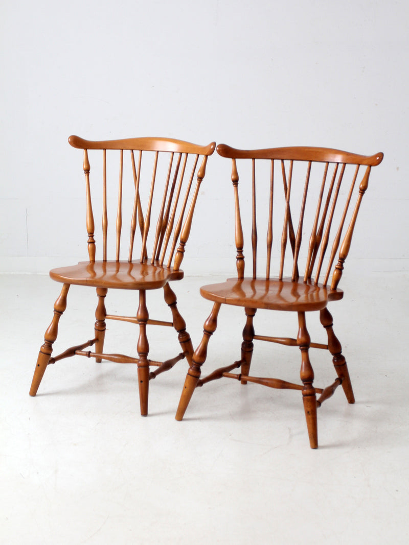 vintage Windsor dining chairs pair
