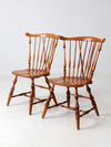 vintage Windsor dining chairs pair