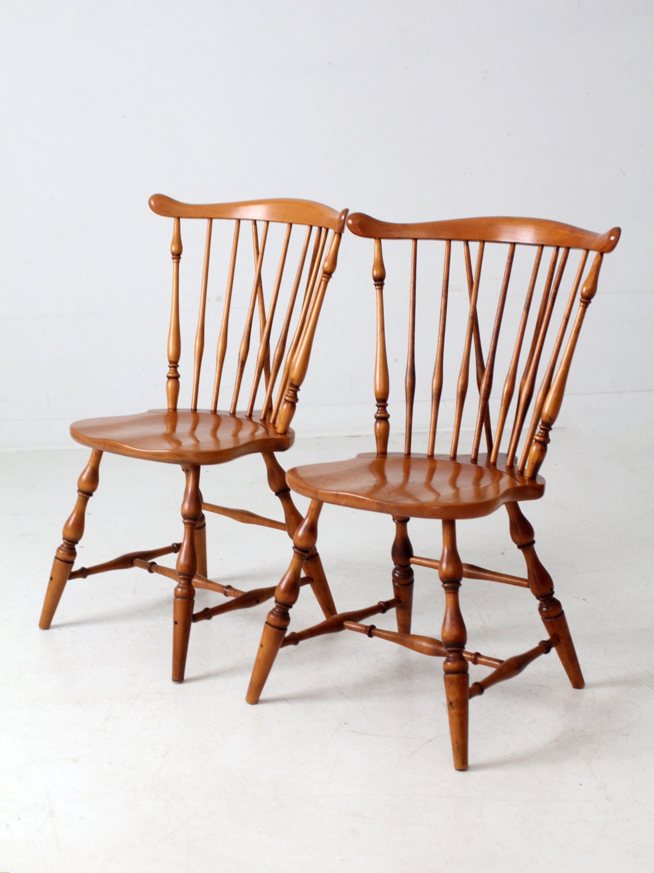 vintage Windsor dining chairs pair
