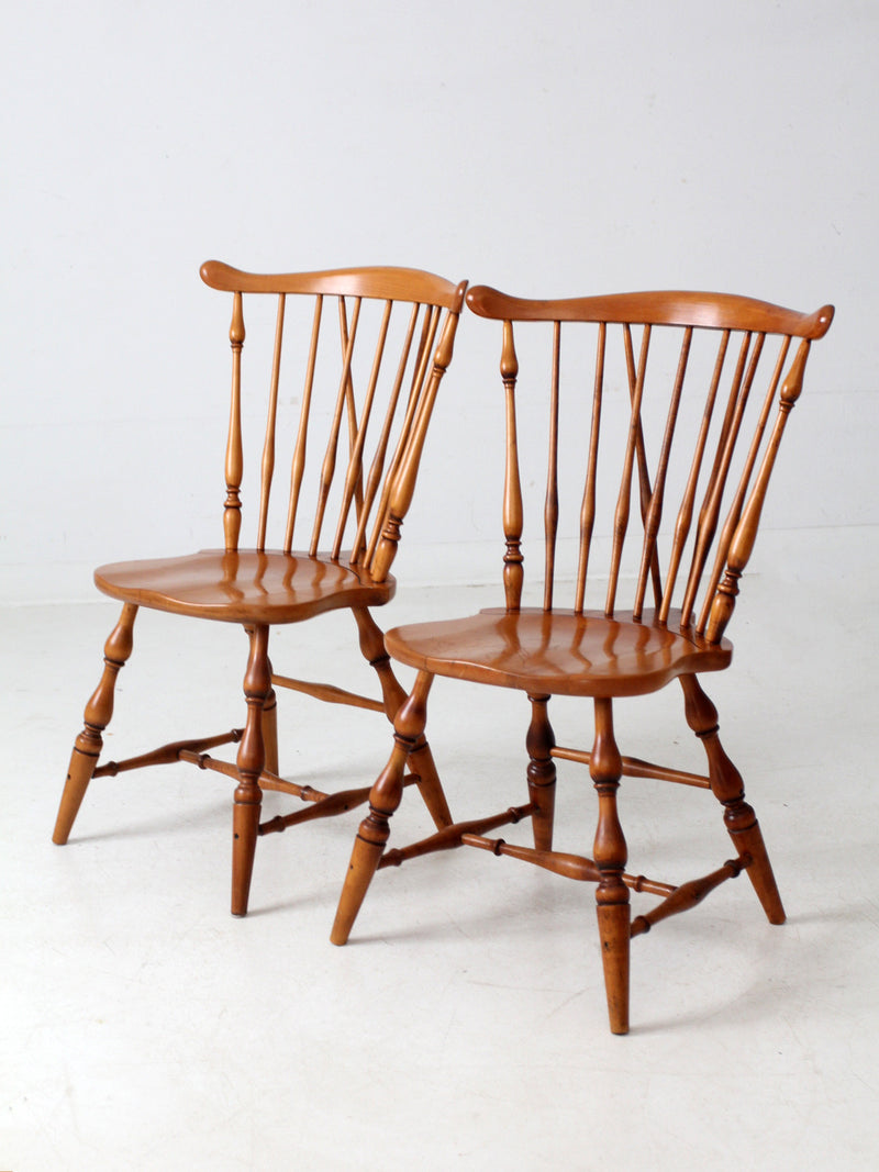 vintage Windsor dining chairs pair