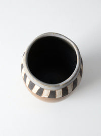 vintage handmade studio pottery vase