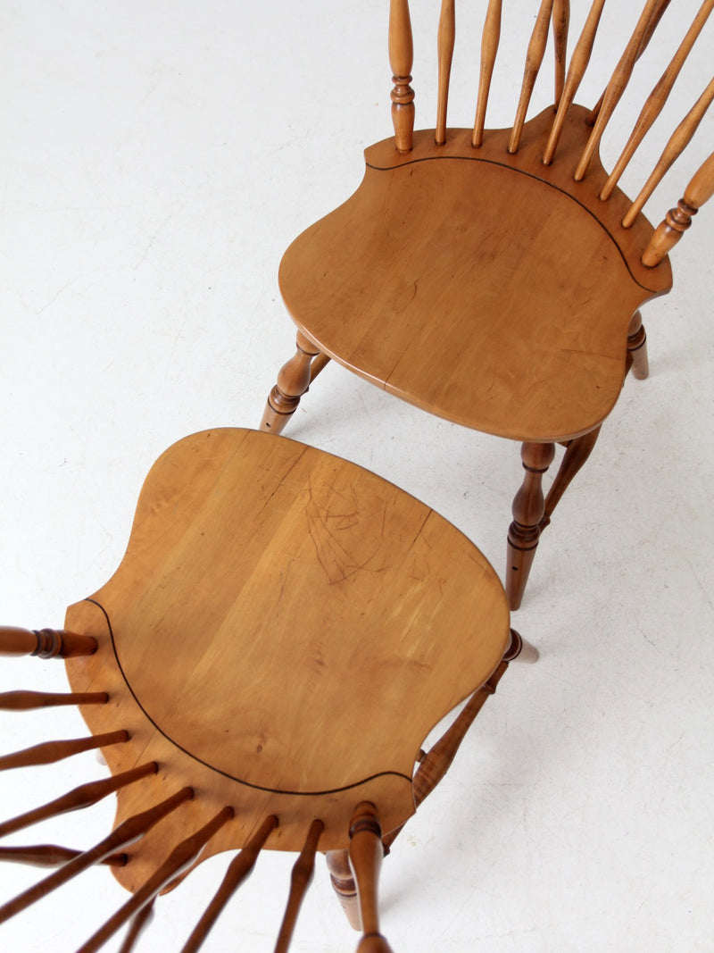 vintage Windsor dining chairs pair