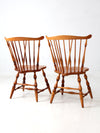 vintage Windsor dining chairs pair