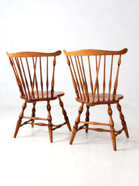 vintage Windsor dining chairs pair