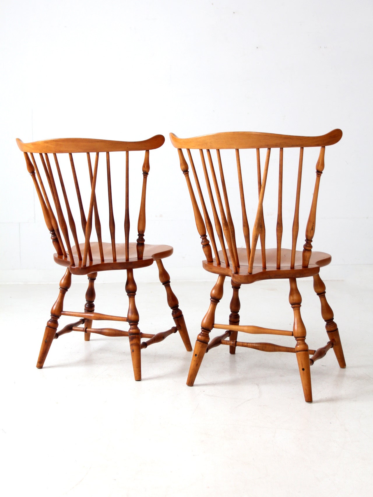 vintage Windsor dining chairs pair