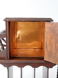 antique humidor smoking stand
