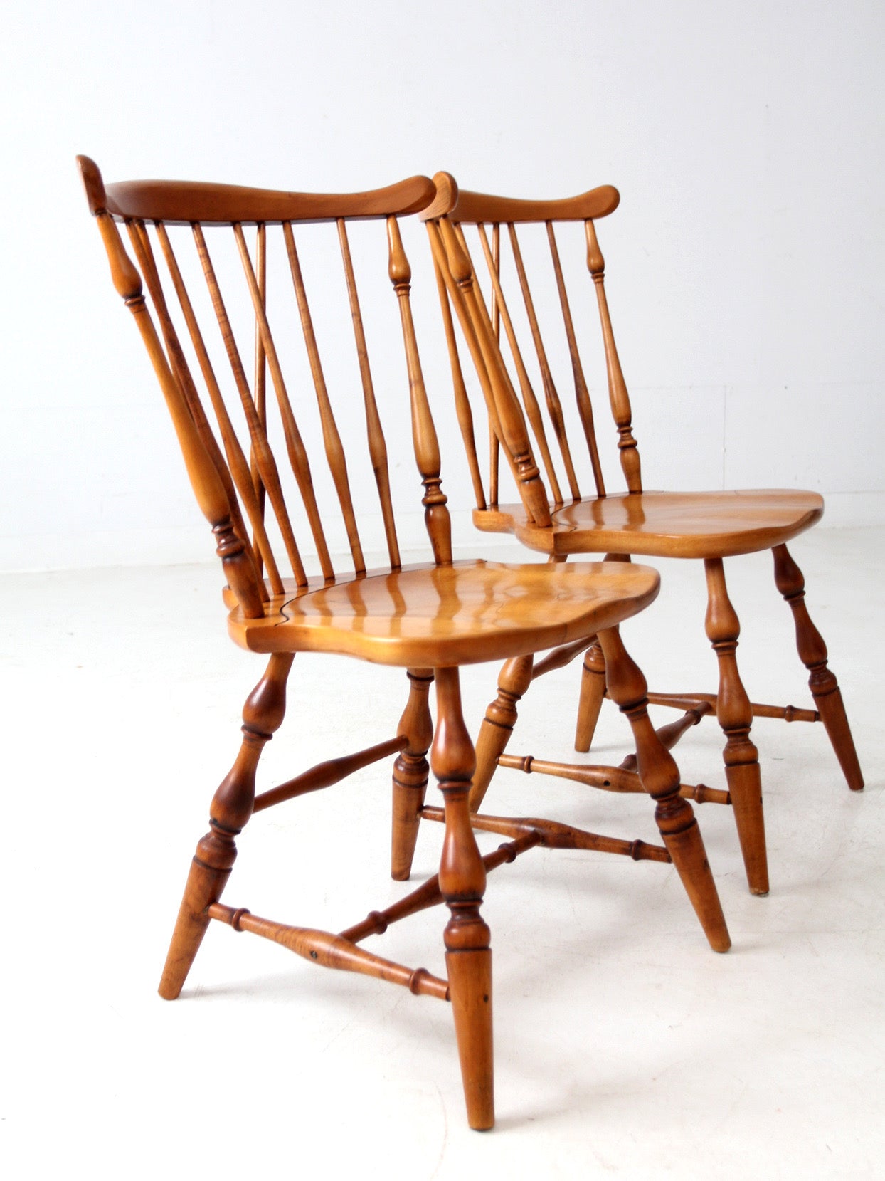 vintage Windsor dining chairs pair