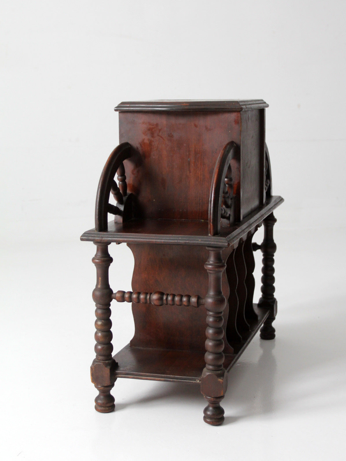 antique humidor smoking stand – 86 Vintage