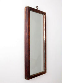 antique primitive double reflection mirror