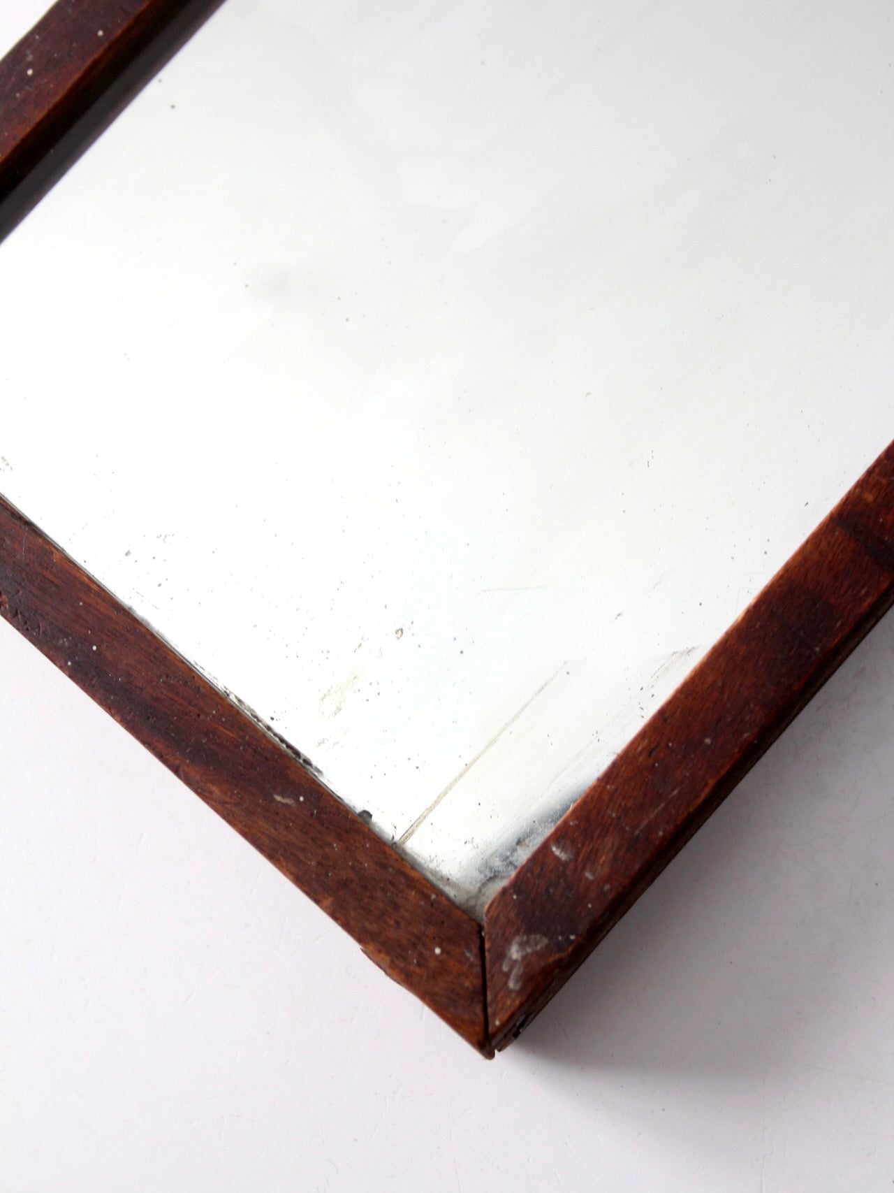antique primitive double reflection mirror