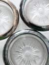 mid-century Leonard silver plate & coasters set /4