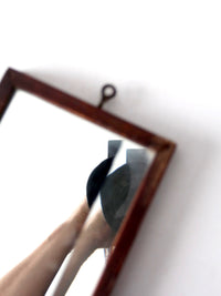 antique primitive double reflection mirror