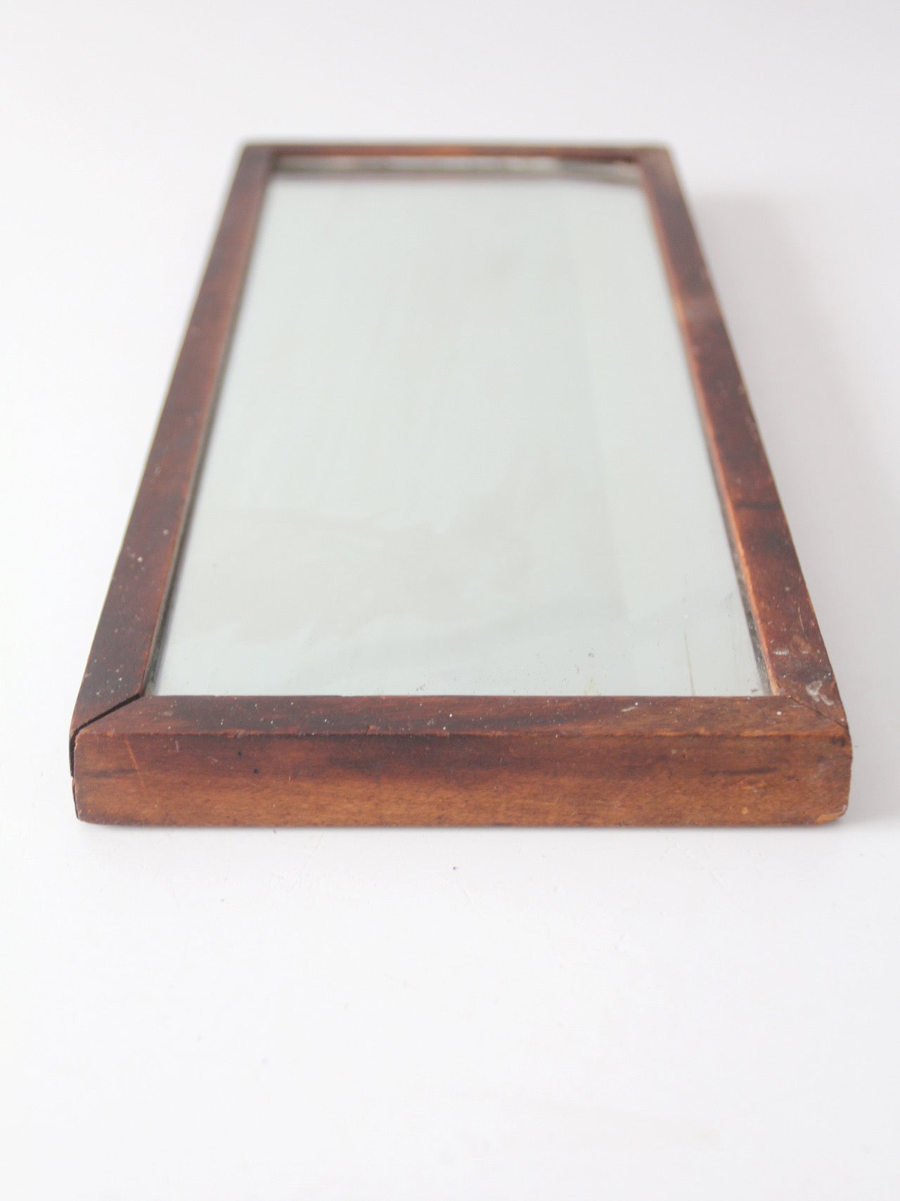 antique primitive double reflection mirror