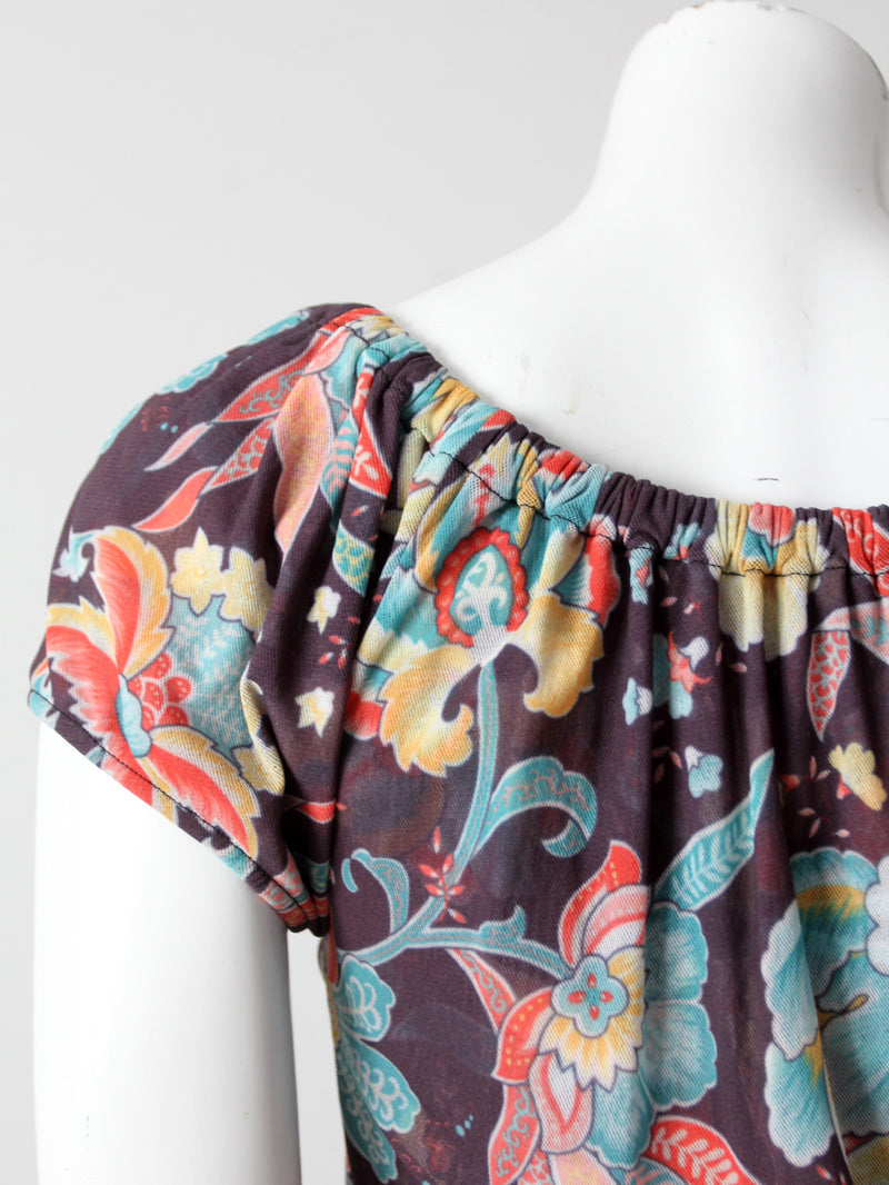 vintage late 90s stretch floral top